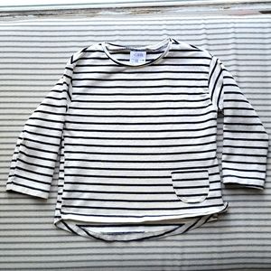 Zara Girls Navy Stripe Pocket Sweater 2-3 Years